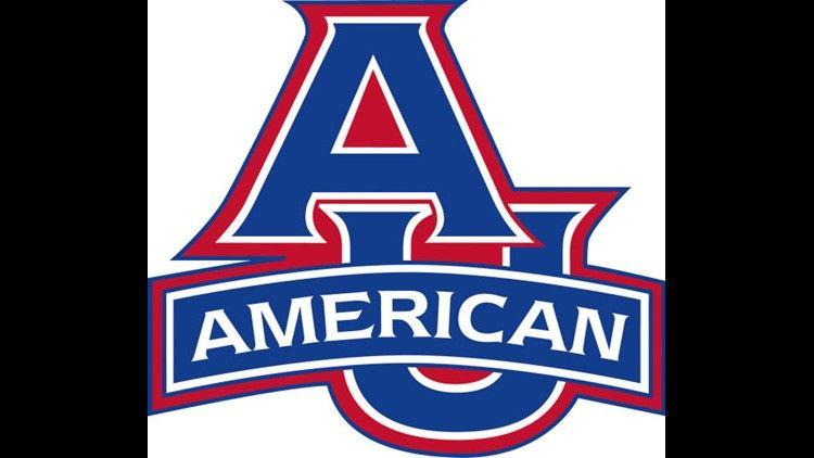 American U Logo - American U hits 10 3's, beats Holy Cross 57-50 | wusa9.com