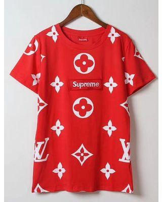 Louis Vuitton Supreme Shirts Logo - Amazing Deal on Summer SaleWomen Inspired SUPREME shirt LV shirt ...