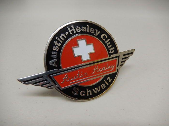 Swiss Car Logo - Vintage Unused Austin Healey Swiss Switzerland Club Car Badge