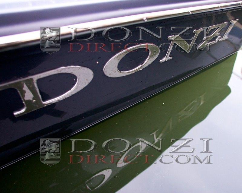 Donzi ZF Logo - Donzi Hullside Logos, Stainless Steel, ZF, ZFX, ZR- Port Stbd Set