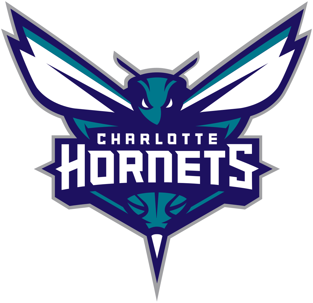 Purple and Green Basketball Logo - Charlotte Hornets