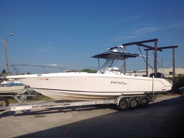 Donzi ZF Logo - Donzi 35 ZF Cuddy used boat