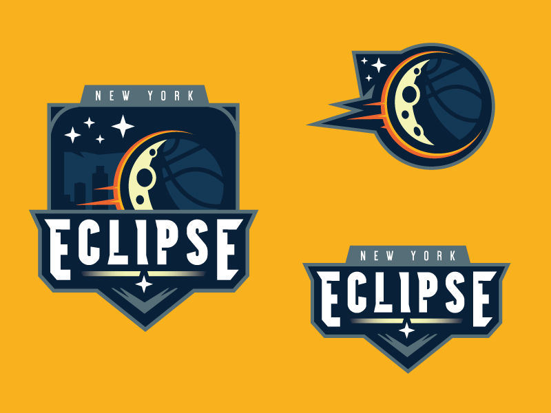 New Basketball Logo - Eclipse Basketball by Elliott Strauss | Dribbble | Dribbble
