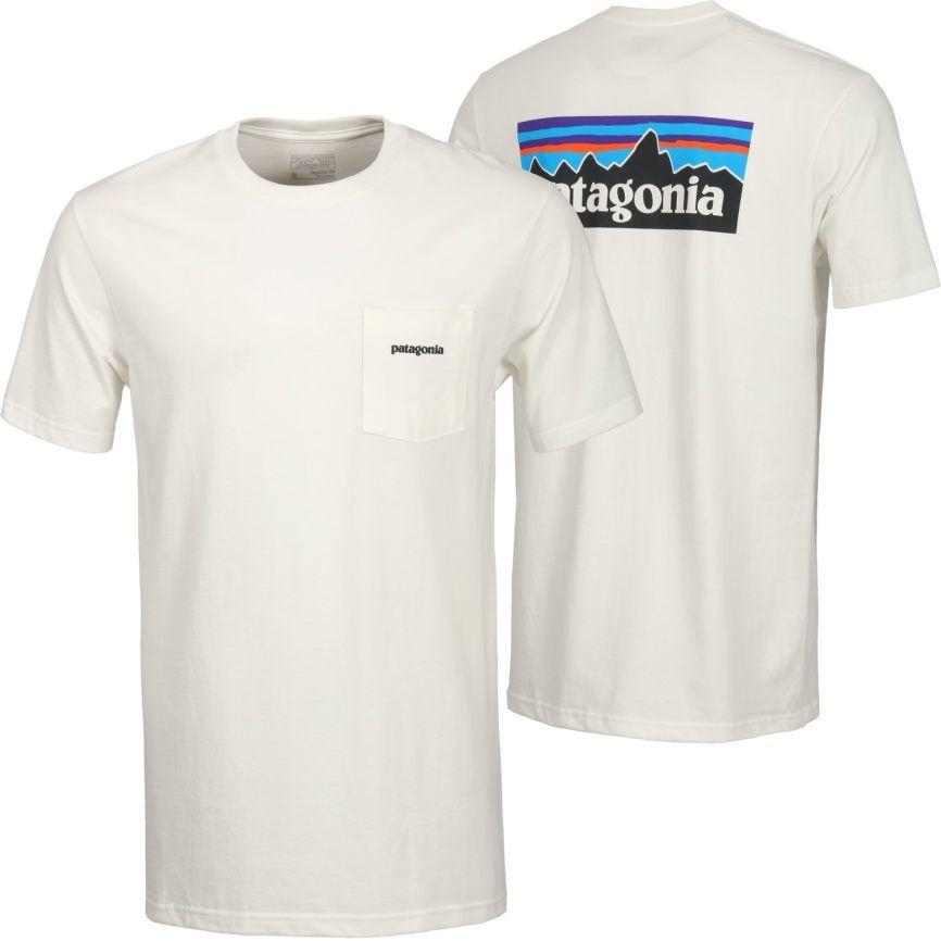 LRG Pocket Logo - Patagonia Men Clothing: Patagonia P-6 Logo Pocket T-Shirt with White ...