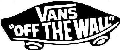 Black Off the Wall Vans Logo - Vans 