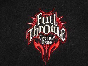 Full Throttle Logo - Full Throttle Energy Drink Black Sleeveless Full Zip Fleece Vest XL ...