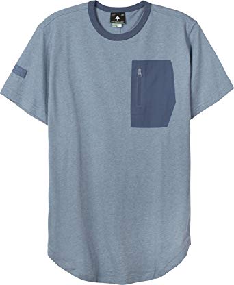 LRG Pocket Logo - LRG Men's Rip & Zip Short Sleeve Pocket Knit T-Shirt: Amazon.co.uk ...