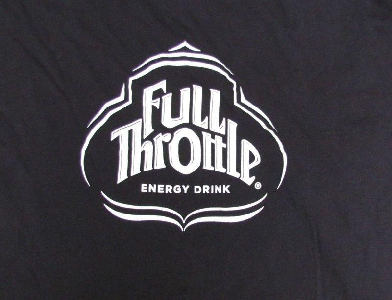 Full Throttle Logo - FULL THROTTLE Energy Drink T Shirt SIZE XL Logo Black Racing on ...