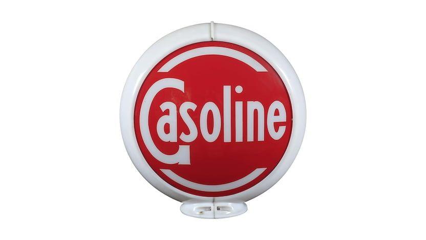 Red White Globe Logo - Gasoline Red And White Globe 16x7