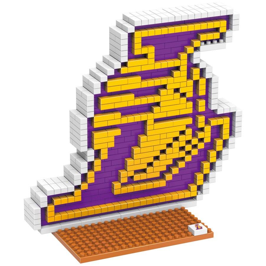 Los Angeles Lakers Logo - Los Angeles Lakers Logo BRXLZ 3D Puzzle