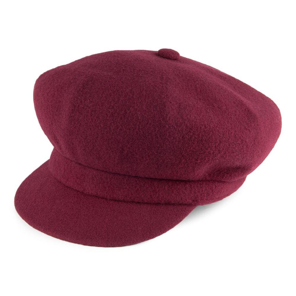 Kangol Hats Logo - Kangol Wool Spitfire Cap - Wine from Village Hats.