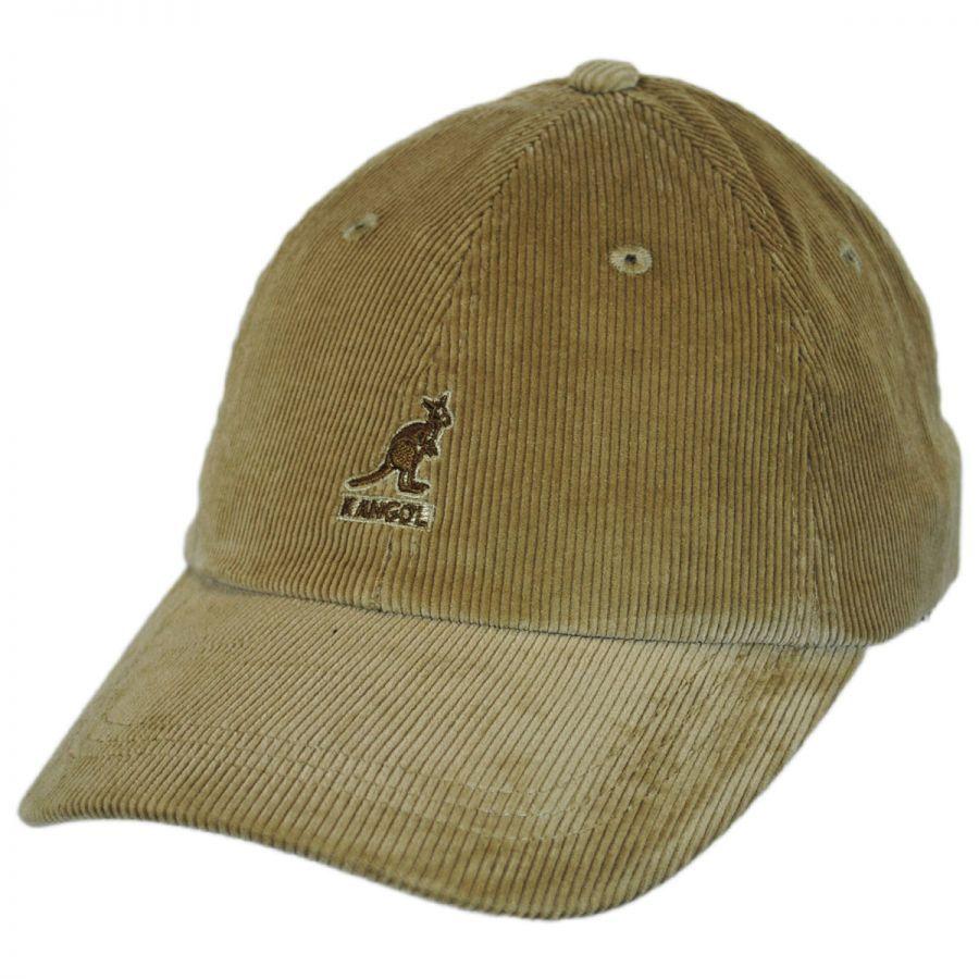 Kangol Hats Logo - Kangol Logo Corduroy Strapback Baseball Cap Dad Hat All Baseball Caps