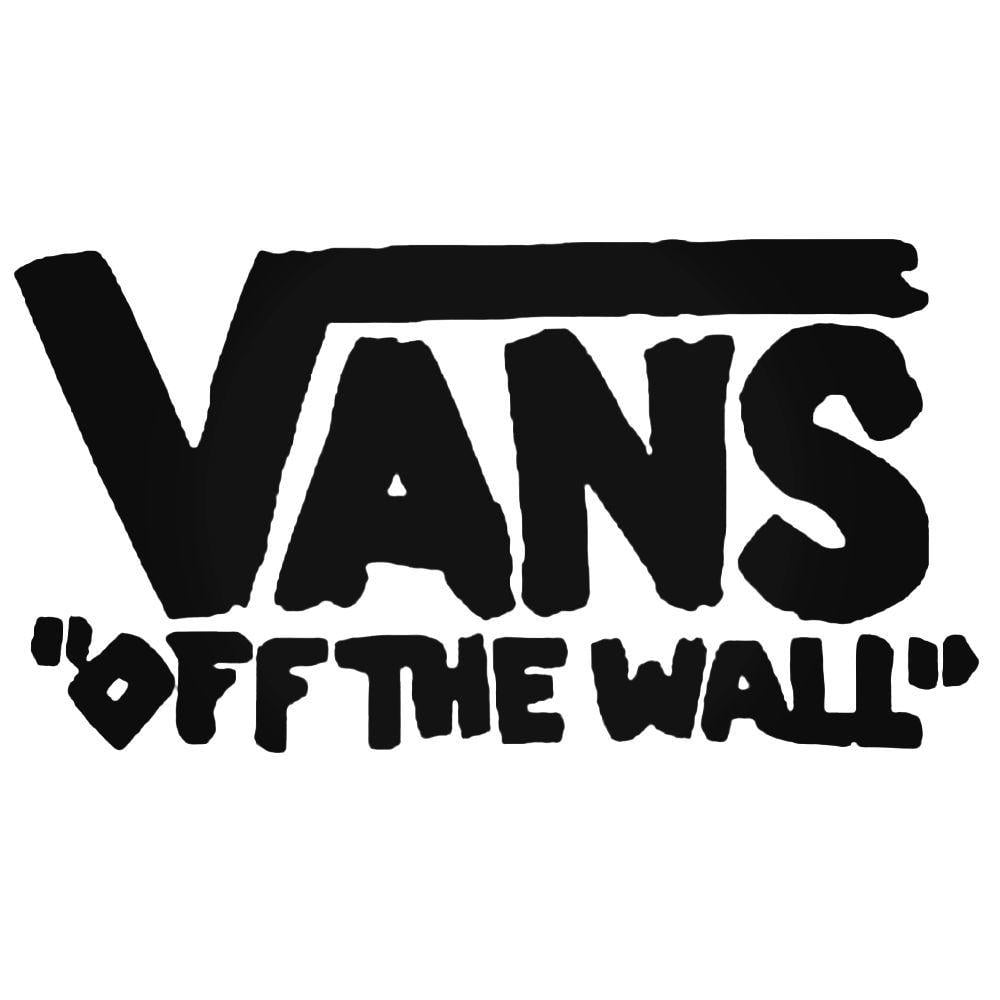 Vans Wall Logo - Vans Off The Wall Rough Logo Decal Sticker