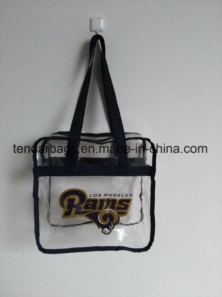 thumbnail image 2 of Stadium Compliant Tote Heavy Duty Clear Messenger Bag - See Through Tote For Stadium Events & Security Transparent Messenger Tote Stadium Compliant Security 2 of 10