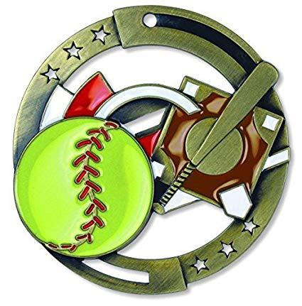 Red Blue and White Softball Logo - Amazon.com : Gold Softball M3XL Die Cast Medal - 2.75 Inches ...