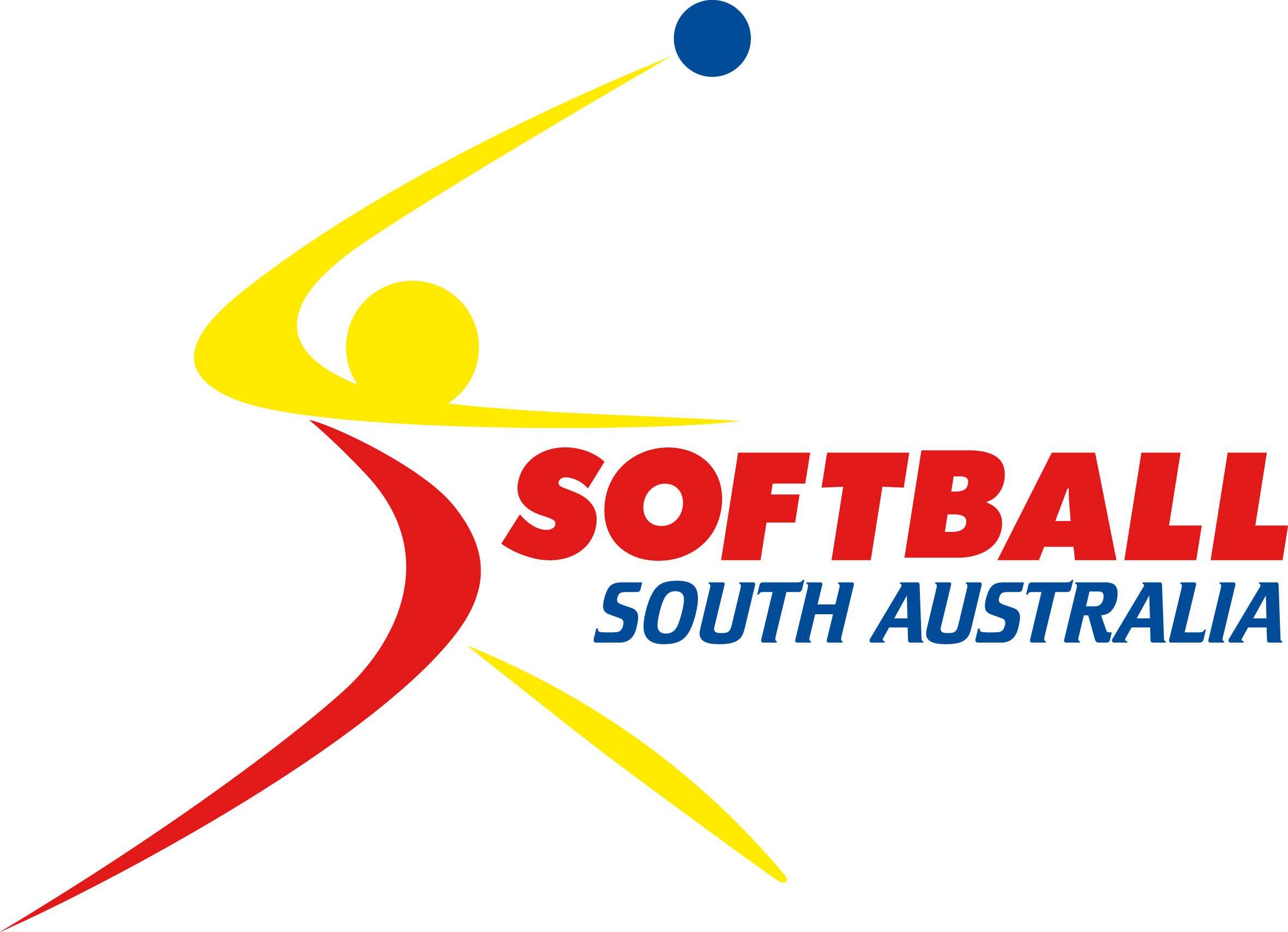 Red Blue and White Softball Logo - U15 Girls' Regional Softball Championship