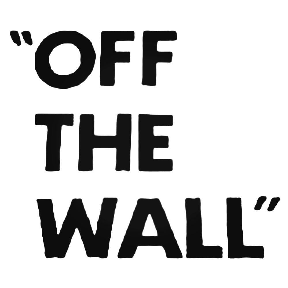 Off the Wall Logo - Vans Off The Wall Text Logo Decal Sticker