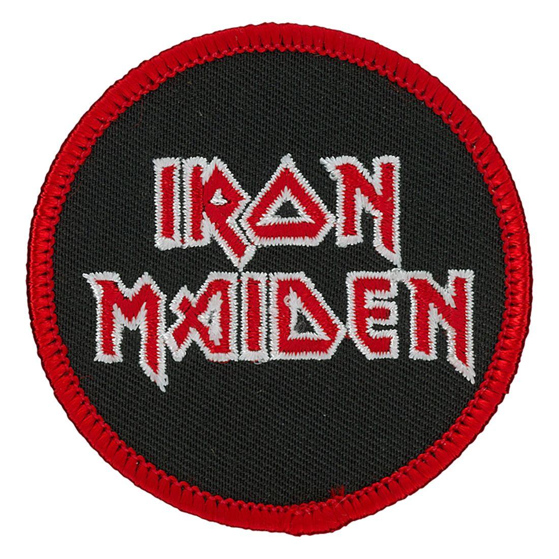 Iron Maiden Logo - Iron Maiden Logo Patch Liquid Blue