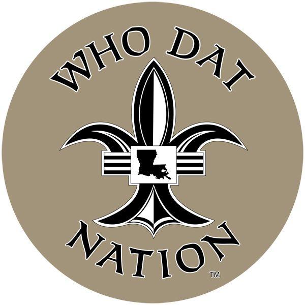 Who Dat Logo - Who Dat Nation – Door Disks – Help your Team Win