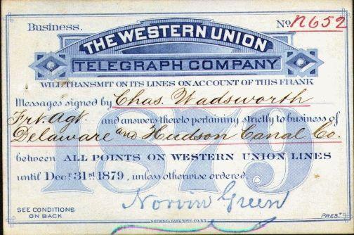 1900 Western Union Logo - The Telegraph Office -- for Telegraph Key Collectors and Historians