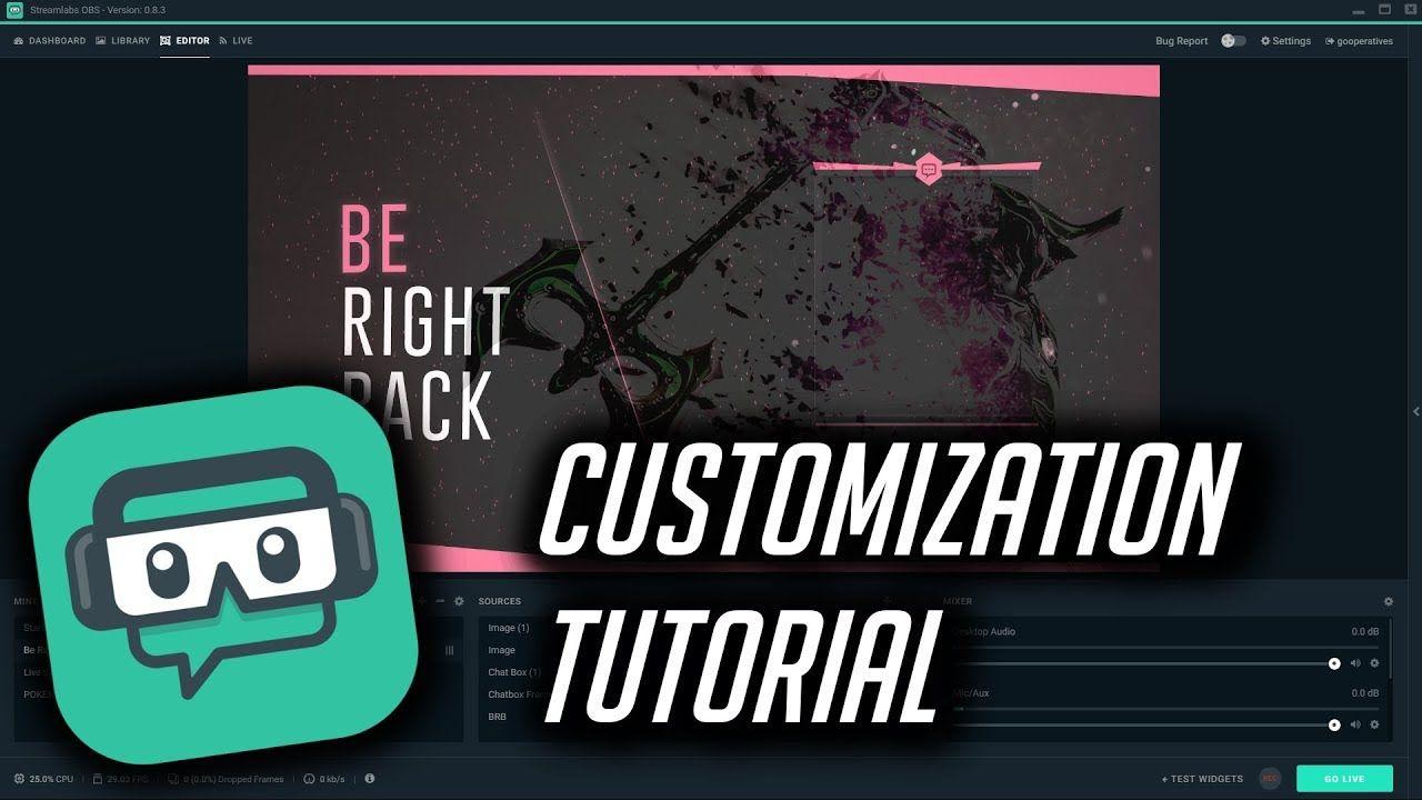 Streamlabs Logo - Streamlabs OBS Overlay Customization Tutorial! - YouTube