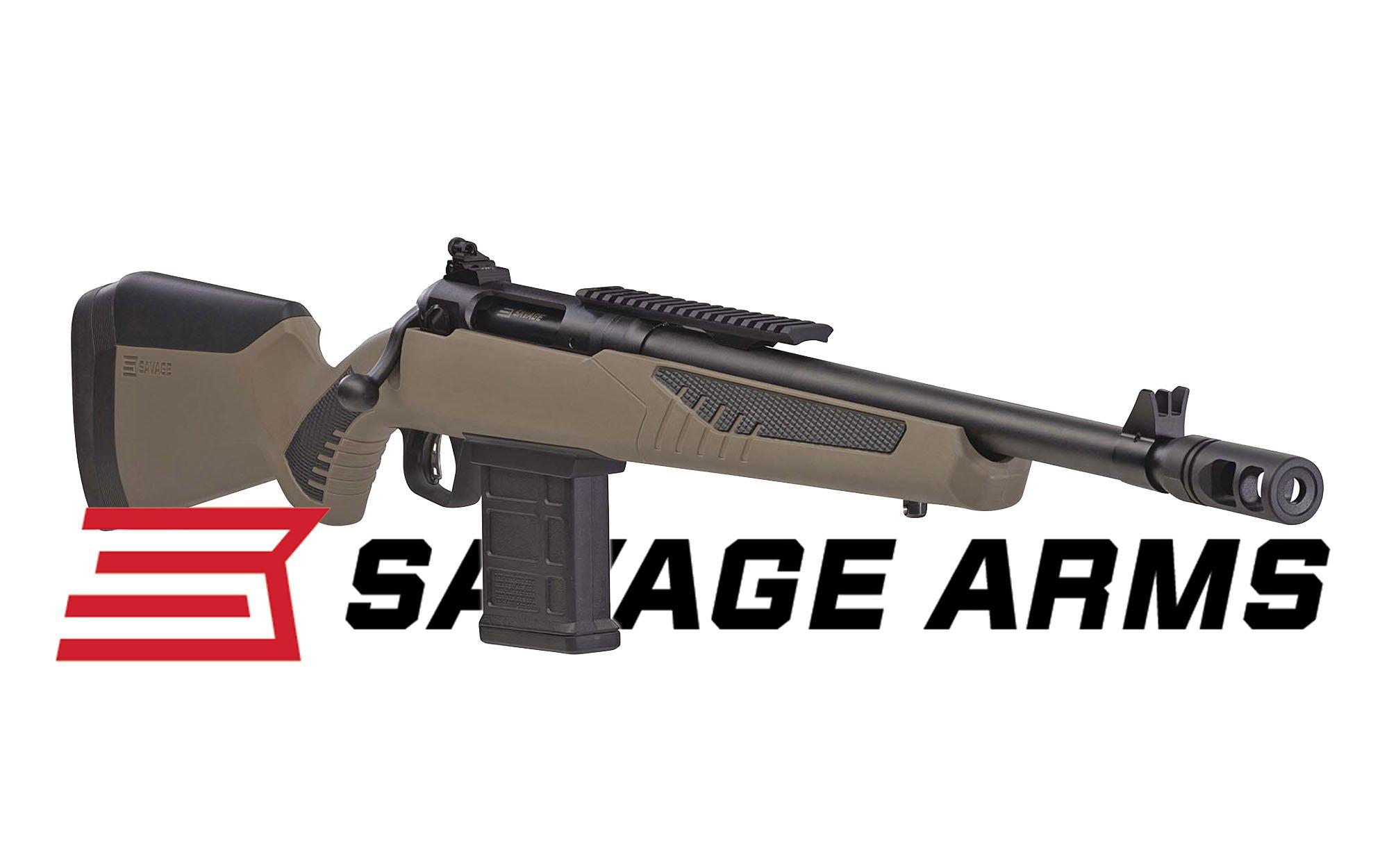 Savage Arms Gun Logo - Savage Arms 110 Scout bolt action rifle