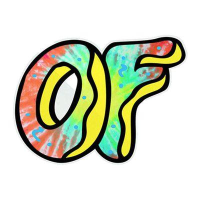 Tie Dye Odd Future Logo - OFWGKTA Awesome Donut Tie Dye Sticker at Revert 95