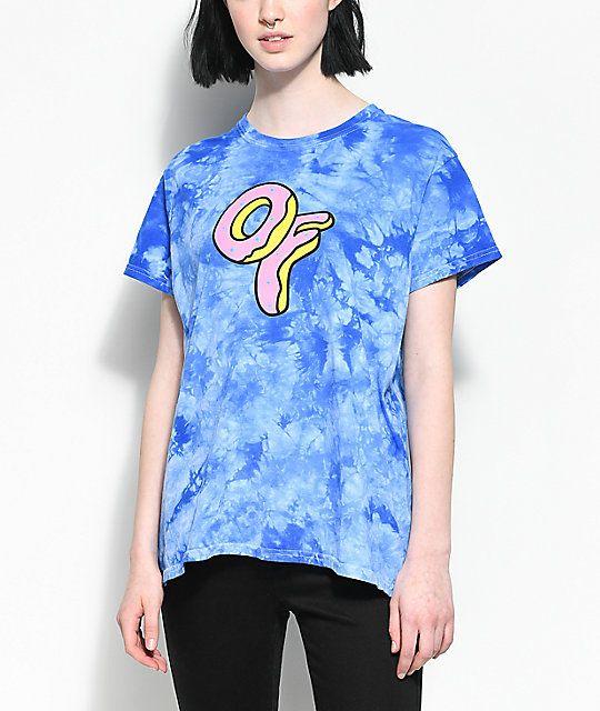 Tie Dye Odd Future Logo - Odd Future Donut Blue Tie Dye T-Shirt | Zumiez