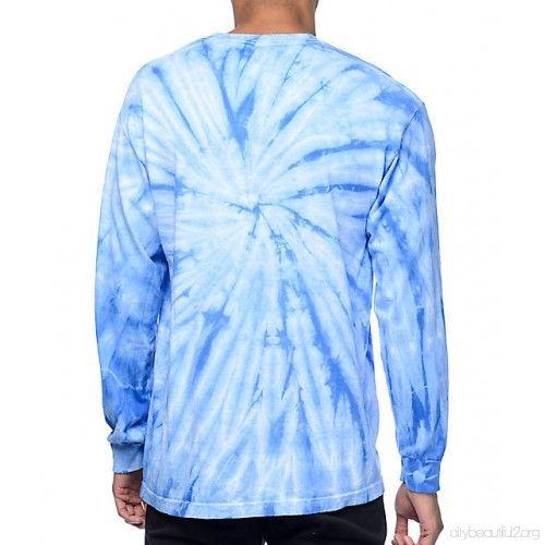 Tie Dye Odd Future Logo - Odd Future Diamond Logo Blue Tie Dye Long Sleeve T-Shirt 5Ontrm6Th
