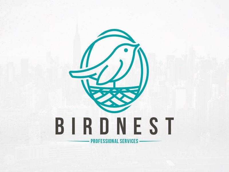 Bird Nest Logo - Bird Nest Logo Template