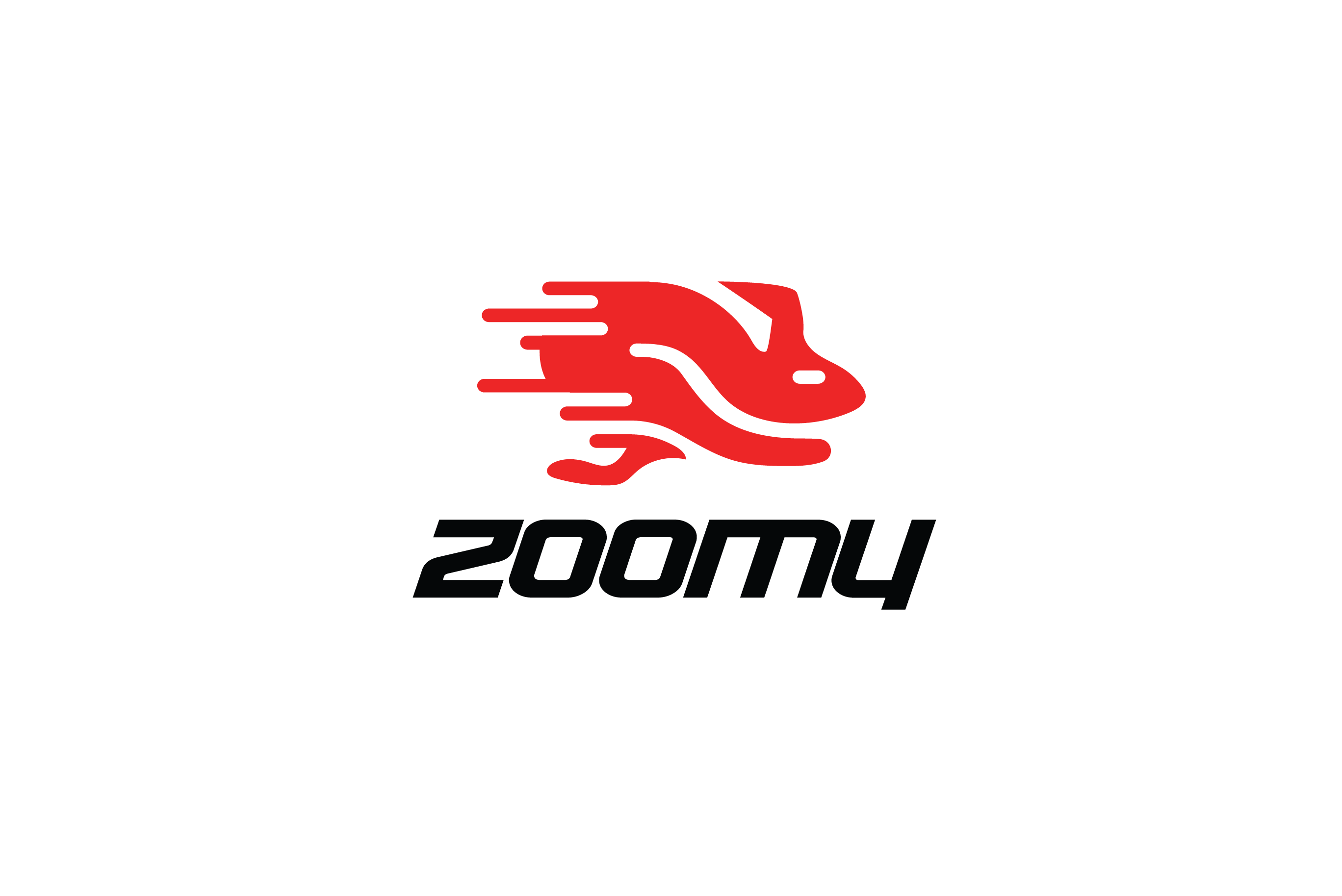 Rabbit Racing Logo - Zoomy Rabbit Logo Design