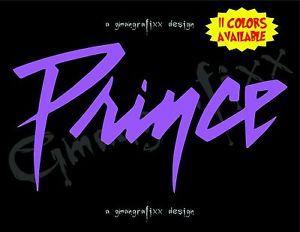 Black and Purple Logo - Prince - Vinyl Decal Sticker Car Window Purple Rain Logo RIP 11 ...