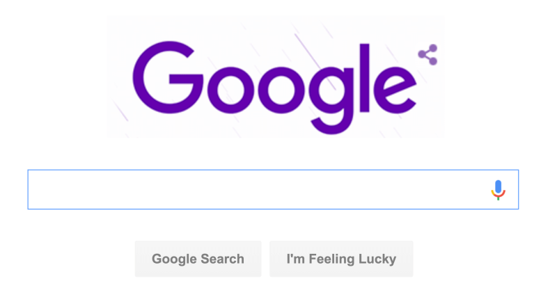 Famous Purple Logo - Google honors Prince with special Purple Rain logo - Search Engine Land