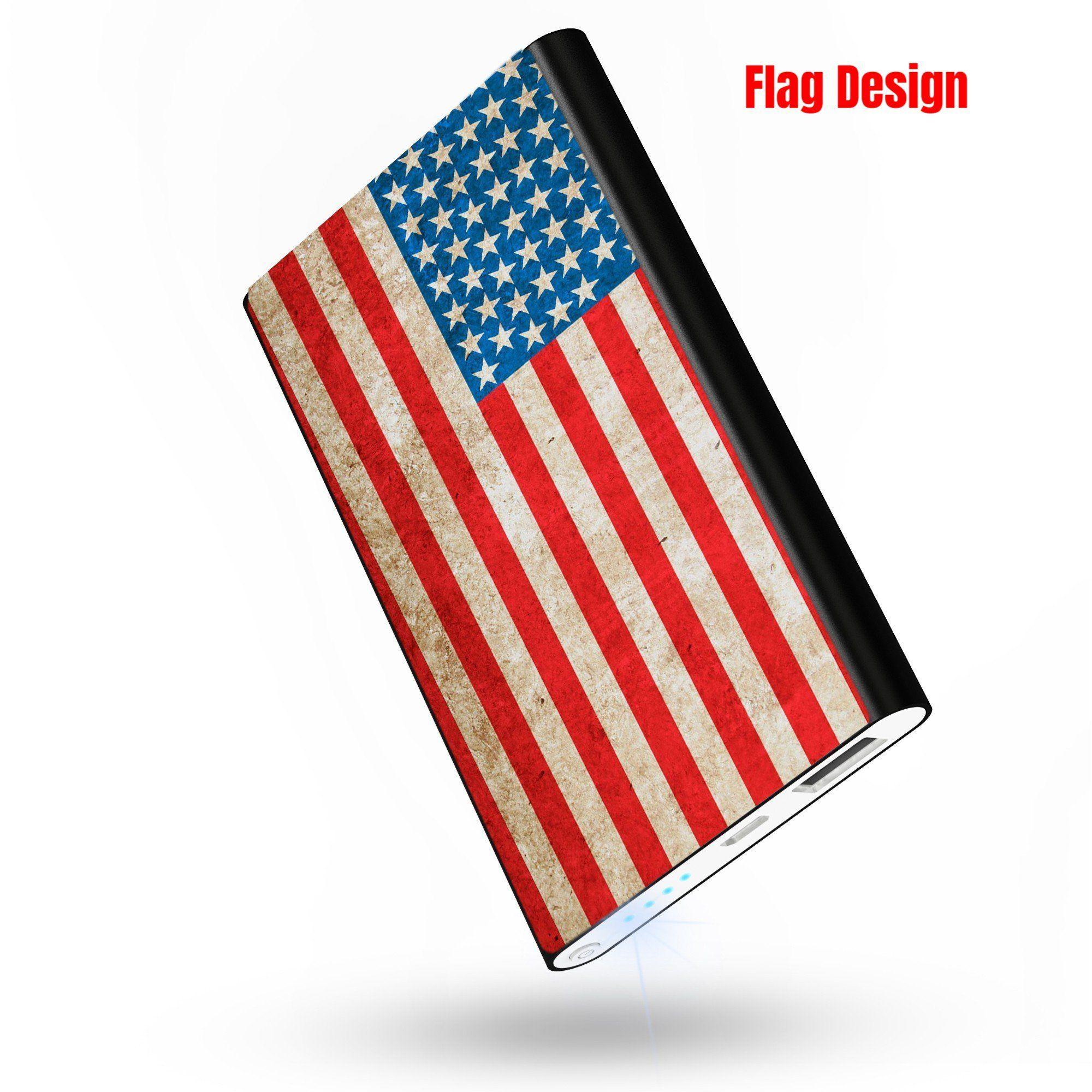 Bank of America Flag Logo - Power bank 5000 MAH External battery Flag Design BC Case