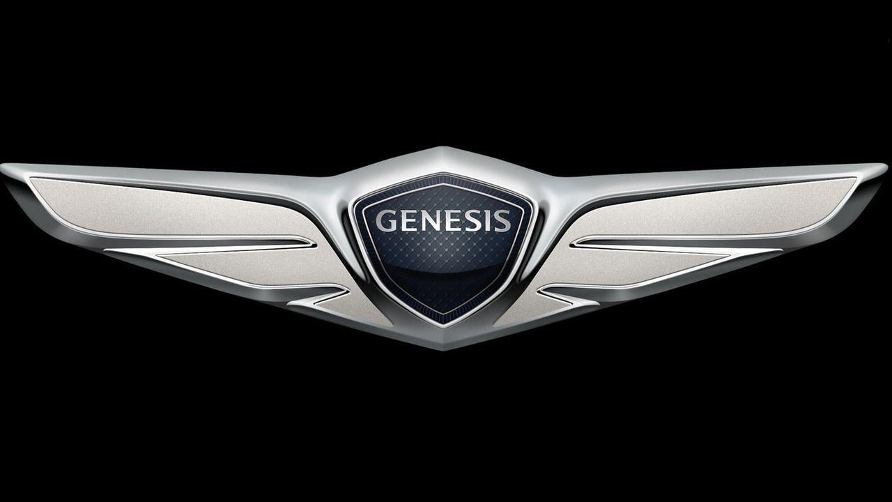 Genesis Logo - Hyundai Genesis luxury brand logo. Motor1.com Photo