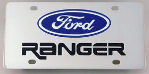 Ford Ranger Logo - Stainless Steel 3D License Plate Ranger Logo