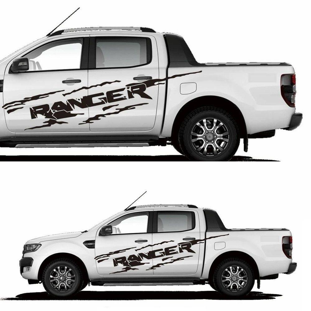 Ford Ranger Logo - For 1Set 2Pcs STICKER COVER CAR RANGER LOGO VINYL DECAL FOR FORD