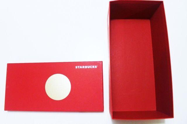 Empty Box Logo - Starbucks Coffee Gold Dot Logo Gift Red Empty Box for Venti Cold Cup ...