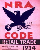 NRA Blue Eagle Logo - National Recovery Administration