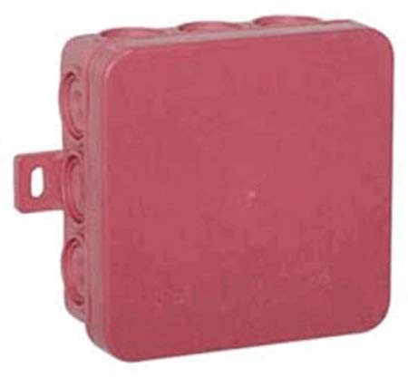 Empty Red Boxes Logo - Cable Box, Thermoplastic, Empty, Red, IP 85 x 85 x 40: Amazon.co