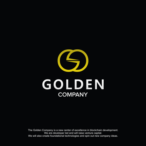 Golden Company Logo - Center of Excellence in Blockchain. Logo design contest