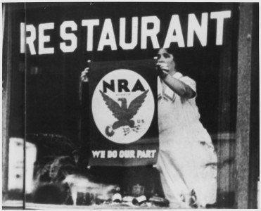 NRA Blue Eagle Logo - On this day, Supreme Court invalidates key FDR program