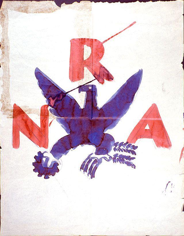 NRA Blue Eagle Logo - Charles Coiner. CHARLES COINER. Design, Logo sketches