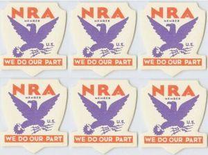 NRA Blue Eagle Logo - National Recovery Administration - encyclopedia article - Citizendium