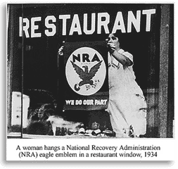 NRA Blue Eagle Logo - National Industrial Recovery Act