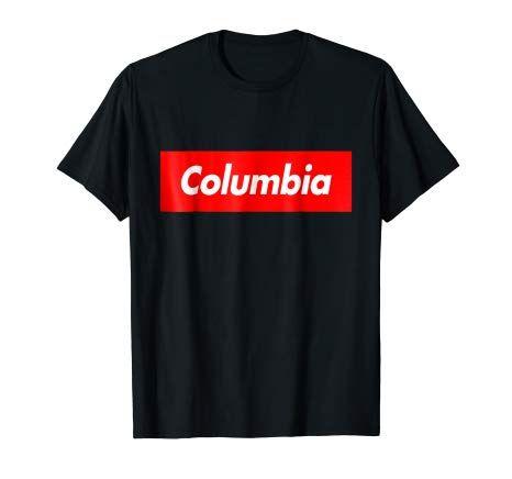 Columbia Box Logo - Amazon.com: Columbia Box Logo City Funny T-Shirt: Clothing