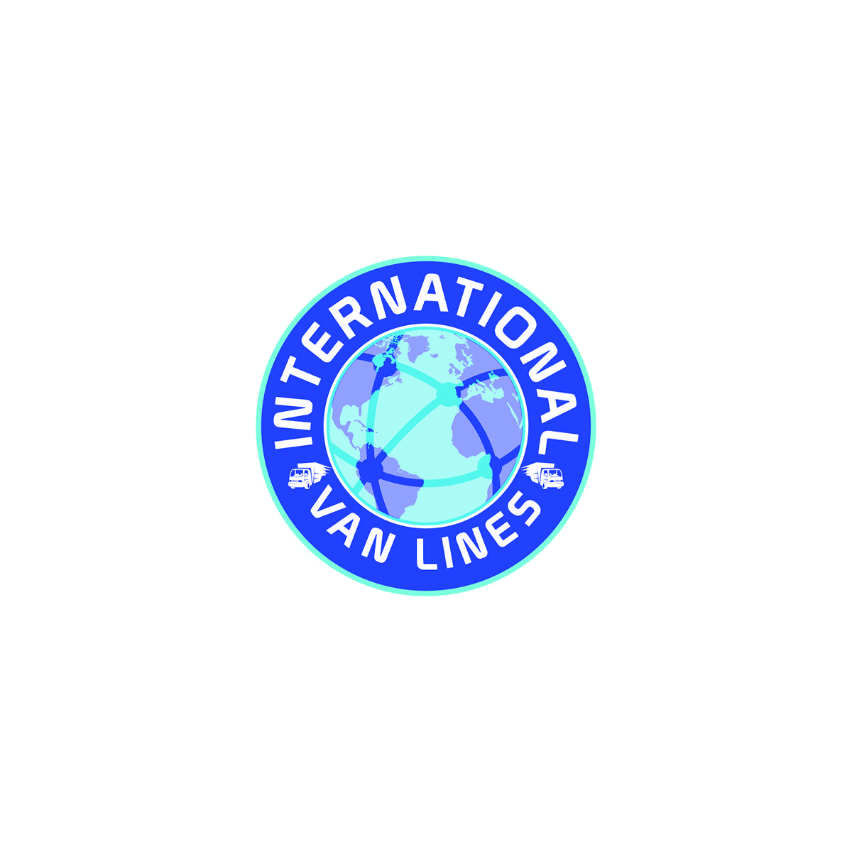 Blue Lines Company Logo - Modern, Professional, Moving Company Logo Design for international