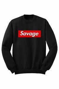 Savage Team Logo - SAVAGE Box Logo Jake Paul Logang Team Sweat Shirt Pullover