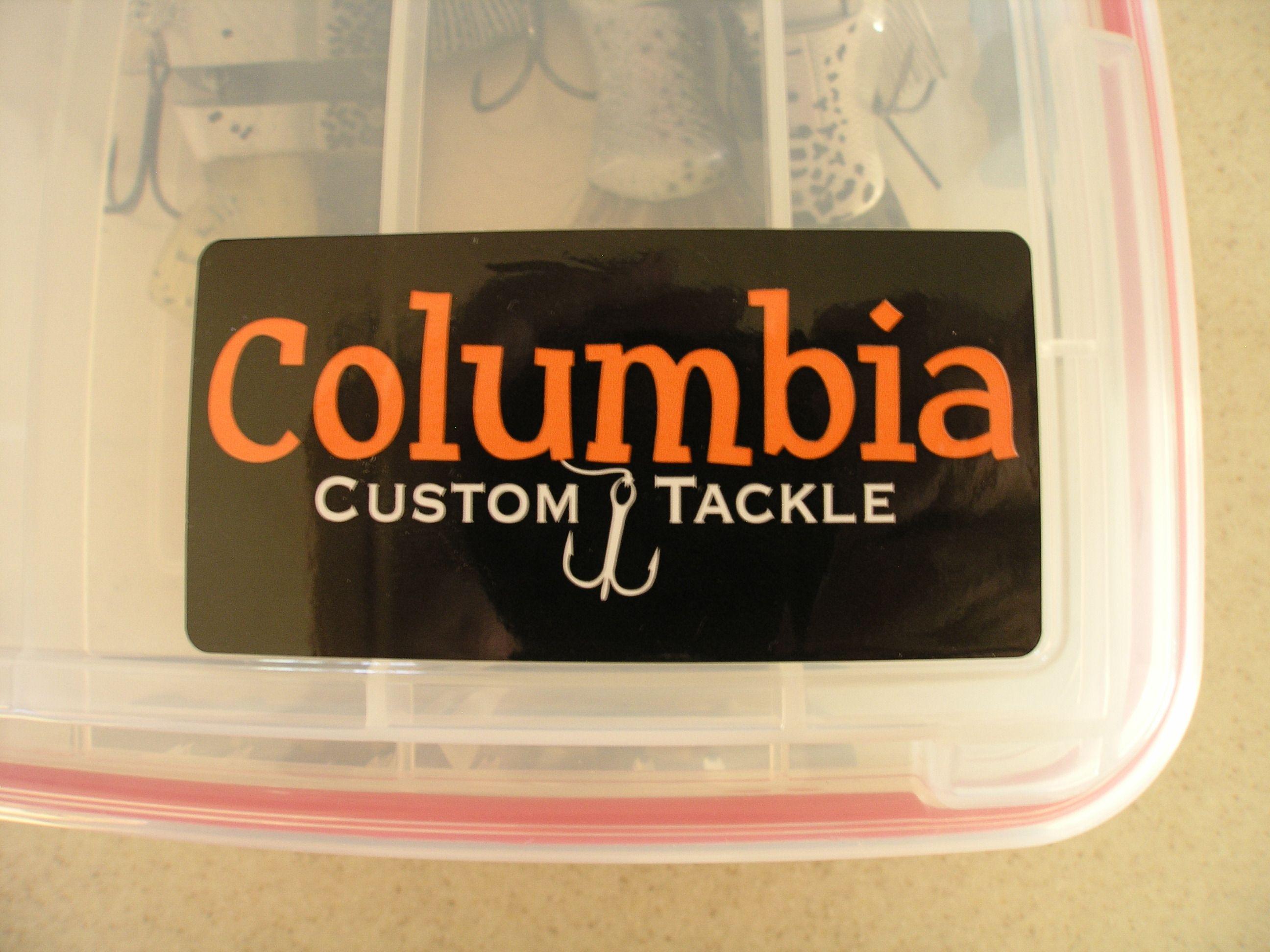 Columbia Box Logo - Columbia Custom Tackle Box Logo Long Outdoors
