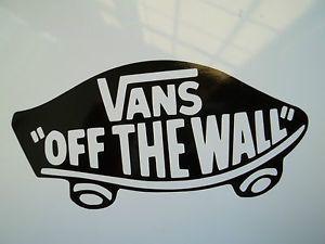 Vans Skateboard Logo - 1 x Vans Off The Wall Logo Sticker Vinyl Decal Skateboard Window Car ...